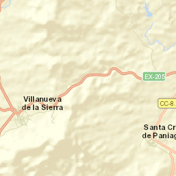 Santa Cruz de Paniagua Street Map