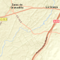 Zarza de Granadilla Street Map