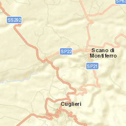 Scano di Montiferro Street Map