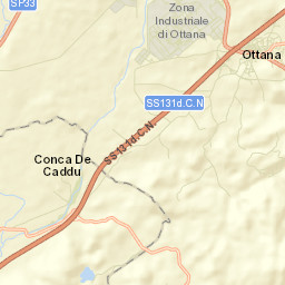 Ottana Street Map