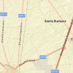 Nardò Street Map