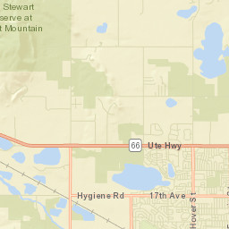 Hygiene Colorado Street Map