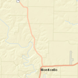 Monticello Street Map