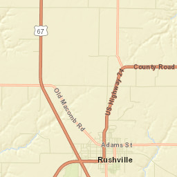 Schuyler County Street Map