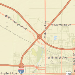 Champaign Street Map