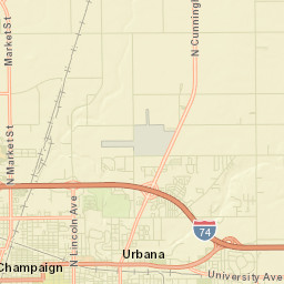 Champaign County Street Map
