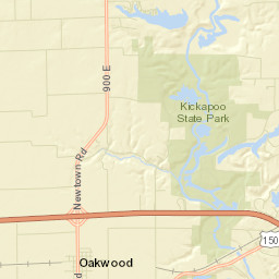 Oakwood, IL 61858, USA Street Map