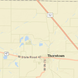 Thorntown Street Map