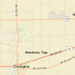 West Covington Ohio Street Map