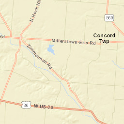 Millerstown Ohio Street Map