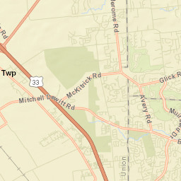 Jerome Ohio Street Map