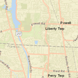 Shawnee Hills Ohio Street Map