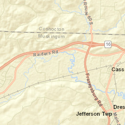 Trinway Ohio Street Map