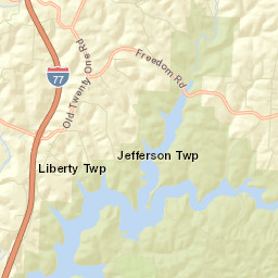 North Salem Ohio Street Map