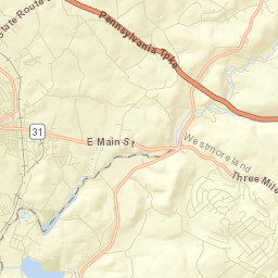 Bear Rocks Street Map