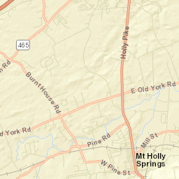 Mount Holly Springs Street Map