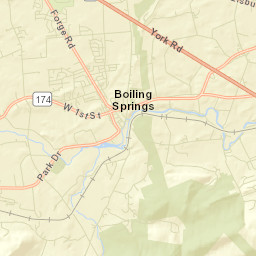 Boiling Springs Street Map