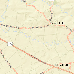Blue Ball Street Map