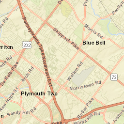 Blue Bell Street Map