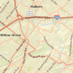Willow Grove Street Map