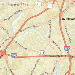 Langhorne Street Map
