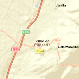 Villar de Plasencia Street Map