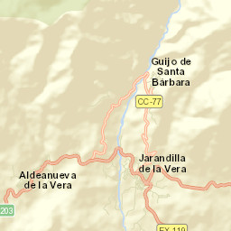 Aldeanueva de la Vera Street Map