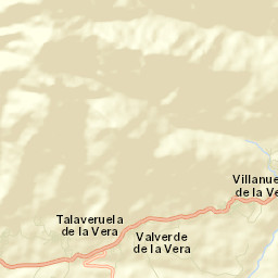 Valverde de la Vera Street Map