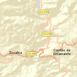 Zucaina Street Map
