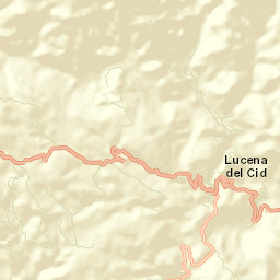 Lucena del Cid Street Map