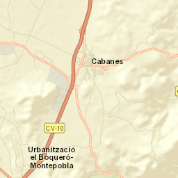 Cabanes Street Map