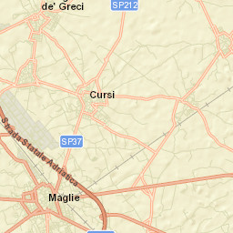 Maglie Street Map