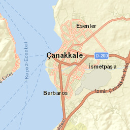 Çanakkale Street Map