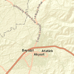 Akyurt Street Map