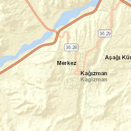 Kağızman Street Map