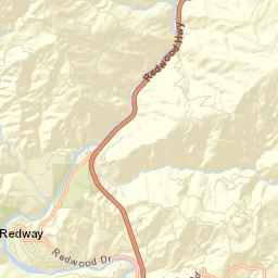 Redway California Street Map