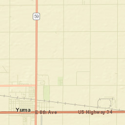 Yuma Colorado Street Map