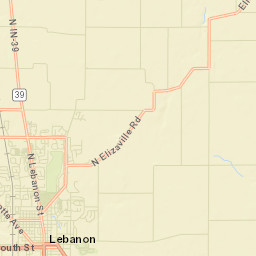 Lebanon Street Map