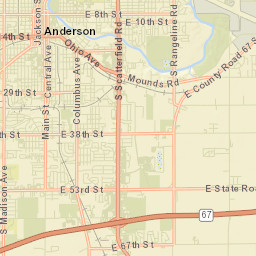 601-699 Andover Rd Anderson IN Street Map