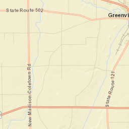 Baker Ohio Street Map