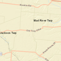 Terre Haute Ohio Street Map