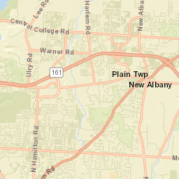 New Albany Ohio Street Map