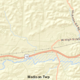 Swans Ohio Street Map