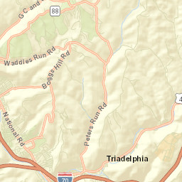 Ohio County Street Map