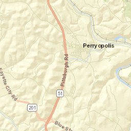 Perryopolis Street Map