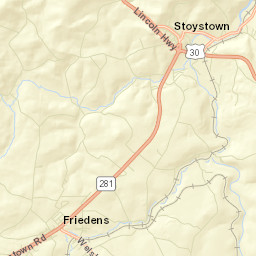 Friedens Street Map