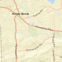 Honey Brook Street Map