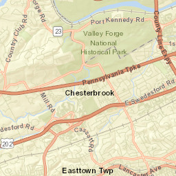 Berwyn Street Map