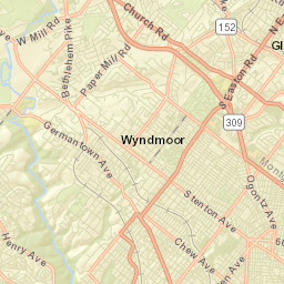 Glenside Street Map