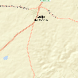 Guijo de Coria Street Map